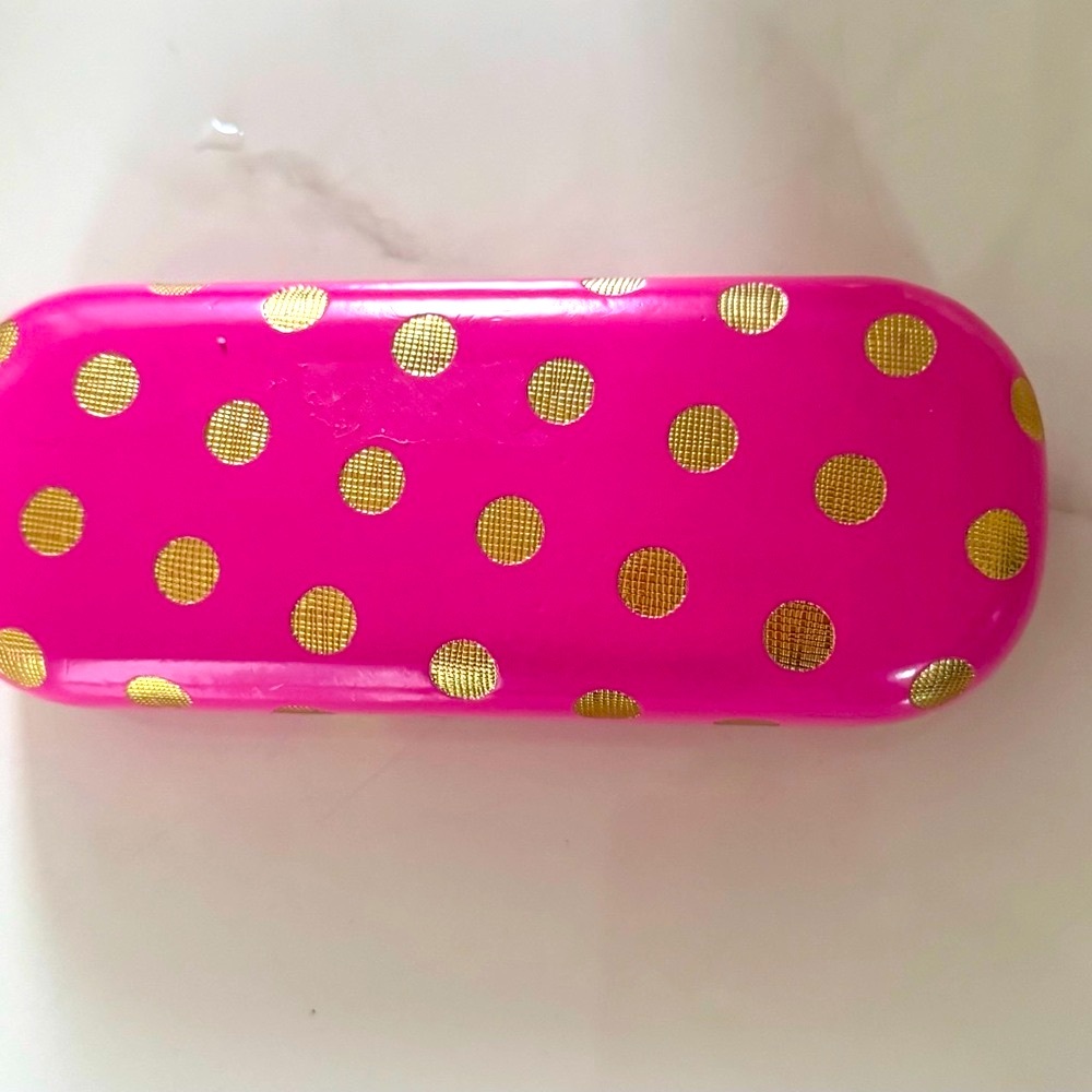 Hard Candy Vibrant Pink Case with Gold Accents NWOT